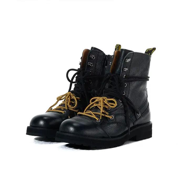 Bottes courtes en cuir pour hommes, nouveau design original, semelle épaisse augmentant la hauteur, 