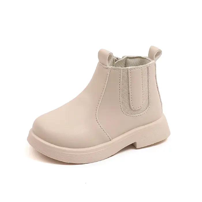 Nouvelles bottes pour enfants printemps-automne, chaussures à semelle souple pour filles, bottes de 