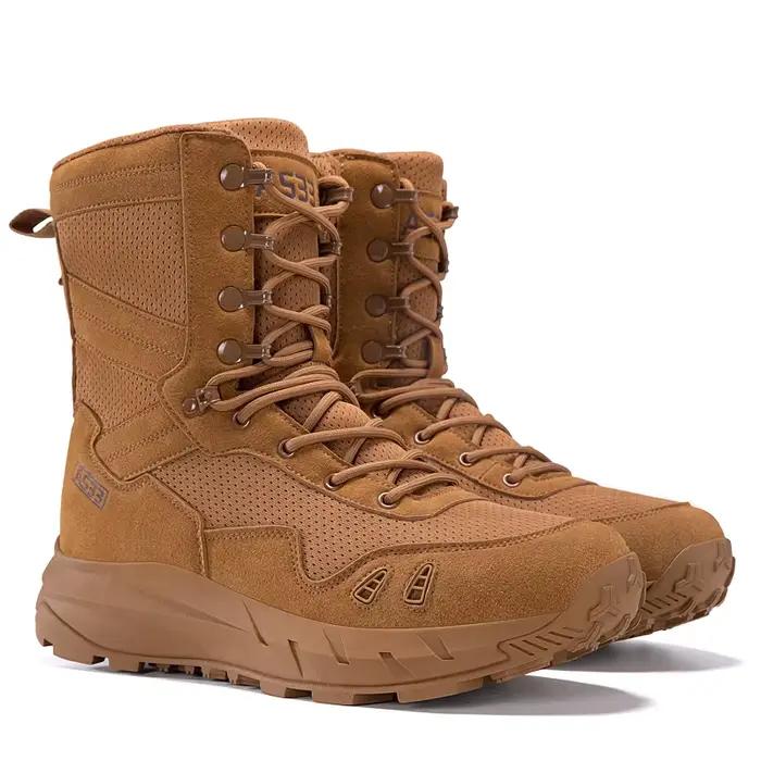 Bottes tactiques montantes pour hommes, bottes d'entraînement de combat respirantes, bottes de rando