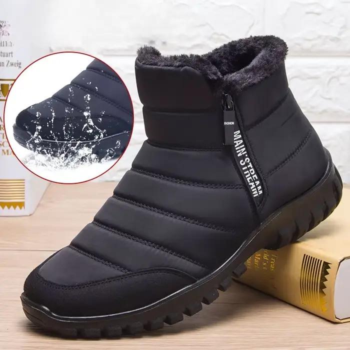 2025 hiver hommes cheville botte de neige imperméable antidérapant Chaussure pour hommes décontracté