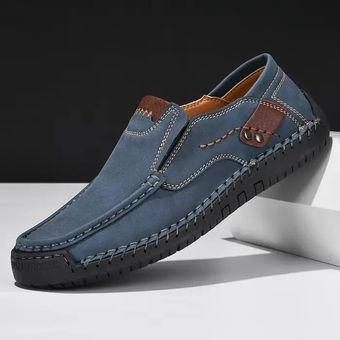 Mocassins Confortables à Enfiler pour Homme, Chaussures de Marche, Décontractées, Faites à la Main, 