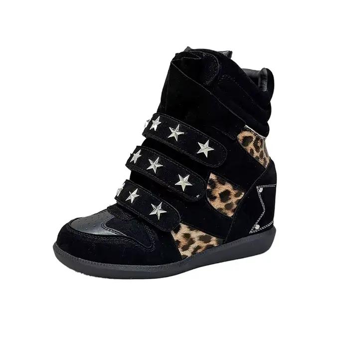 Nouvelles Bottines Décontractées pour Femmes Printemps-Automne, Bout Rond, Design à Empiècements, Im