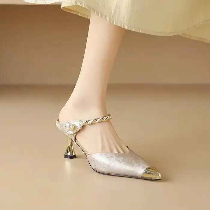 Chaussures pour femmes, mules, sandales, pantoufles à la mode, bon marché, french idation, faciles à