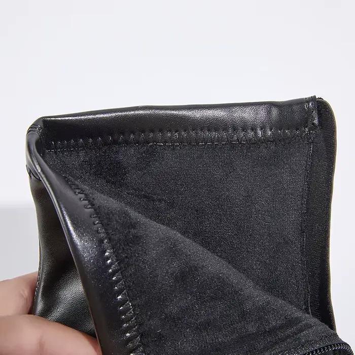 Bottines à semelle épaisse pour femme, chaussures à talons hauts, à semelle compensée, avec fermetur