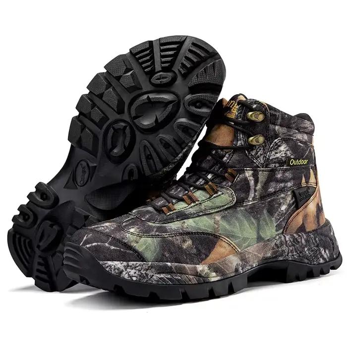 Bottes de chasse de Camouflage montantes pour hommes, respirantes, pour randonnée en plein air, rési