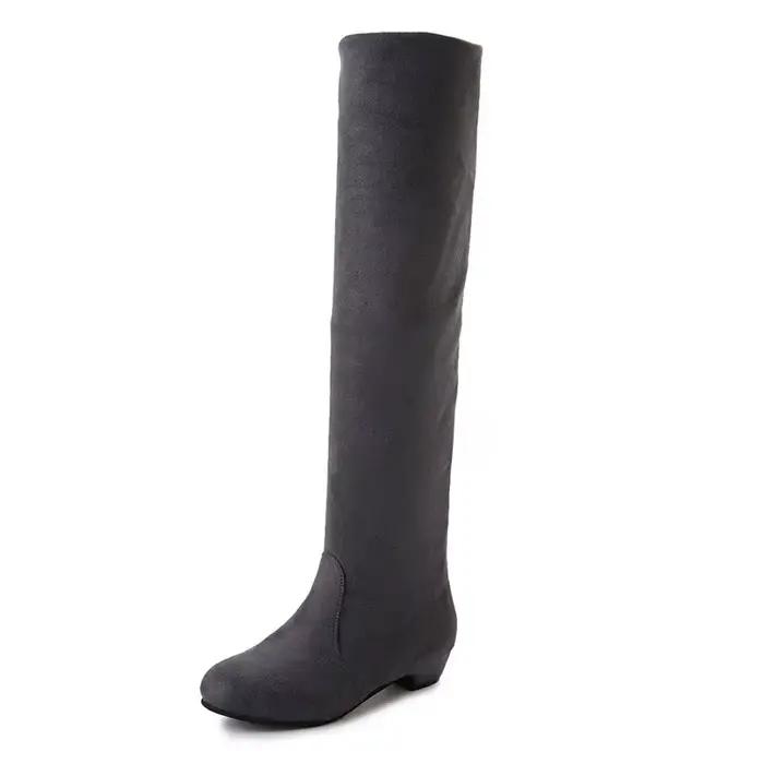 Bottes Astronomiques Plates Montantes, Au-dessus du Genou, sulf, Grande Taille, Vente en Gros, Nouve