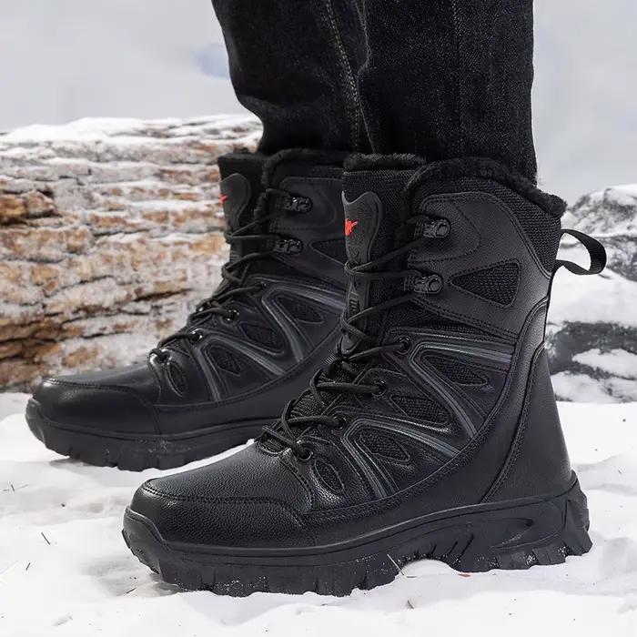 Hommes hiver hommes bottes de neige Super chaud hommes bottes de randonnée de haute qualité imperméa