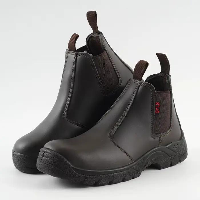 Chaussures de travail de sécurité pour hommes, à enfilage rapide, anti-perforation, résistantes à l'