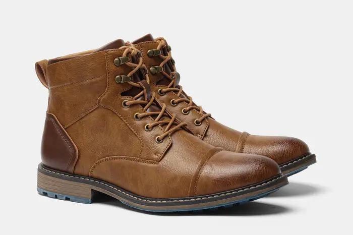 Bottes pour hommes confortables, style rétro, bottes de marque 2026 en cuir