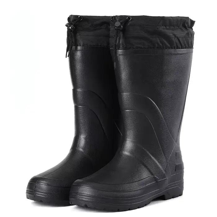 2025 nouveaux hommes bottes de pluie de haute qualité EVA bottes de pluie antidérapantes plate-forme