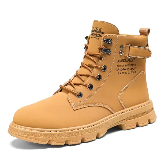 Bottes décontractées pour hommes, quatre saisons, nouvelles bottes hautes à semelle souple, antidéra