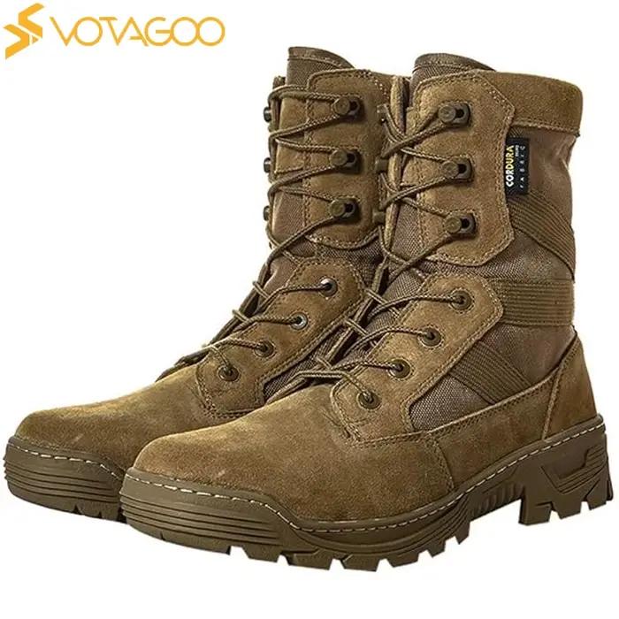 VOTAGOO Bottes de combat tactiques militaires pour hommes, bottes de combat du désert, chaussures d'