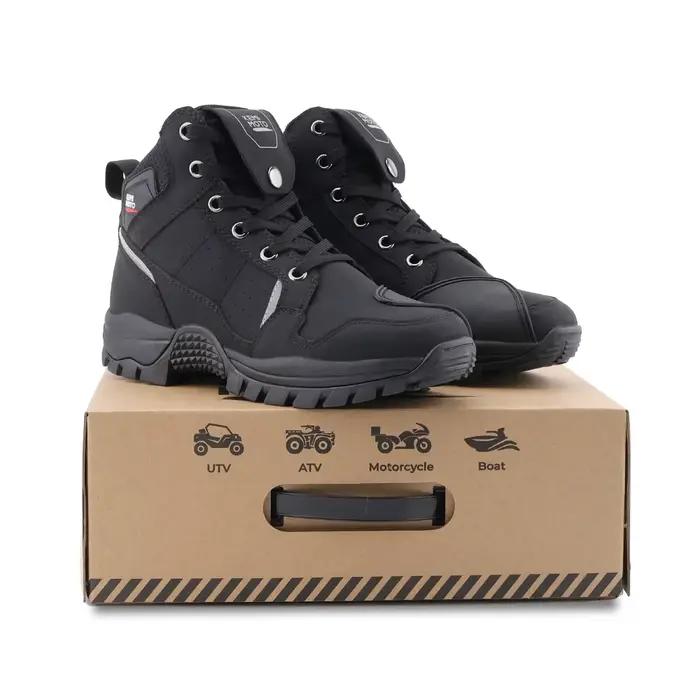 Chaussures de moto imperméables pour hommes, pour l'été, doublure confortable, respirante, protectio