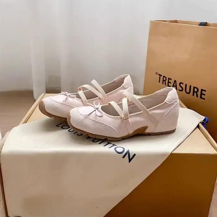 Chaussures Mary Jane pour femmes, baskets épaisses et élégantes, chaussures de ballet décontractées 