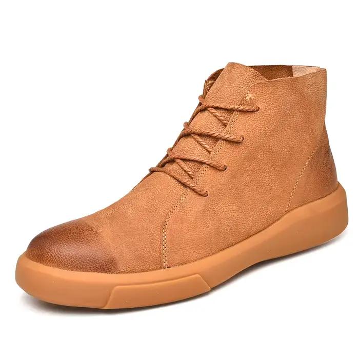 Bottes de Styliste pour Homme, Chaussures de Travail Montantes, Légères, Décontractées, de Marche, d