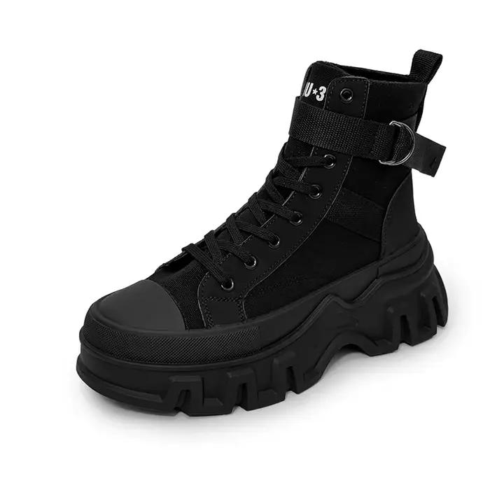 Bottes d'extérieur décontractées à fond épais pour hommes, Style Punk, adaptées à l'extérieur, toute