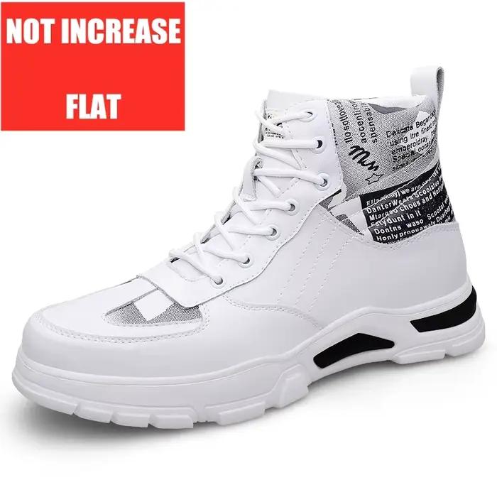Homme bottes ascenseur chaussures talons cachés en cuir de vache mode bottines pour homme augmenter 