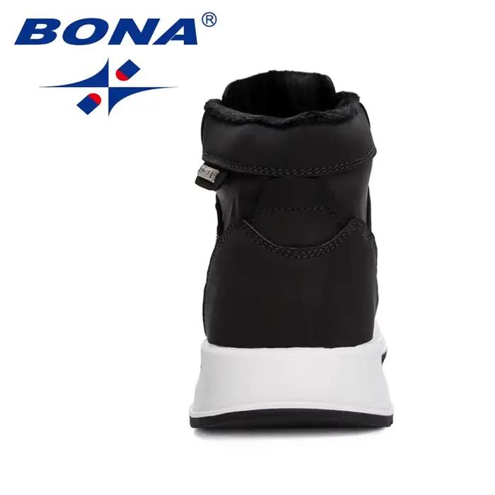 BONA – bottes de neige en peluche pour homme, bottines de protection, semelle résistante à l'usure, 