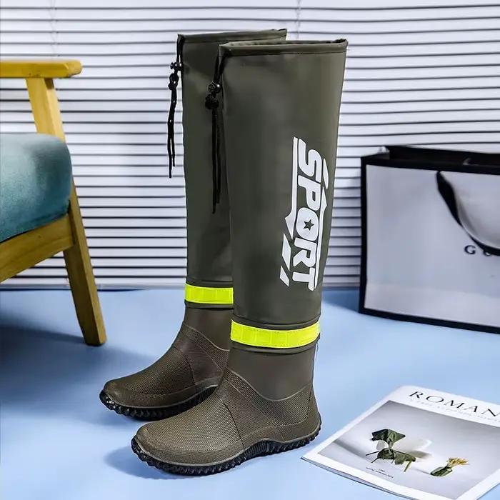 Bottes de pluie montantes pour hommes, pour vêtements d'extérieur, bottes de pêche en plein air à Tu