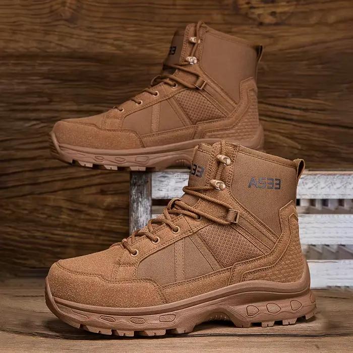 Bottes tactiques militaires pour hommes, bottes militaires à fermeture éclair latérale, bottines ant