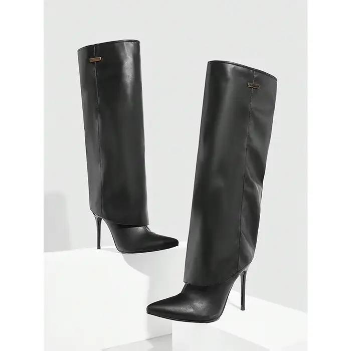 Nouvelles bottes hautes à talons pour femmes, collection automne-hiver 2026, à bout pointu, style se