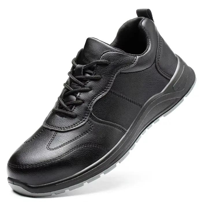 Bottes de travail imperméables, chaussures de sécurité à bout en acier pour hommes, chaussures en cu