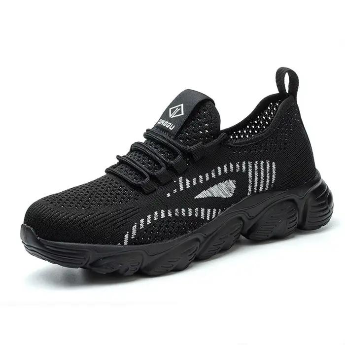 Bottes de travail en acier anti-écrasement et anti-piercing pour hommes, chaussures de protection, c