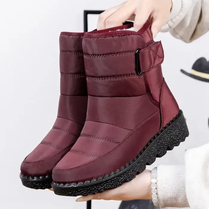 Bottes femmes antidérapantes imperméables hiver bottes De neige plate-forme chaussures pour femmes b