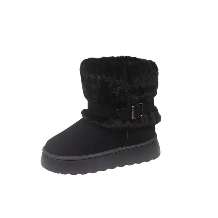 Bottes de neige grande taille pour femmes, nouveau style 2026, modèle automne-hiver, avec isolation 