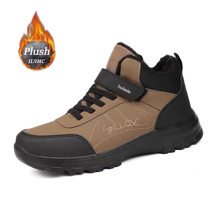 ELUVA bottes de neige imperméables pour hommes bottes d'hiver thermiques chaussures de randonnée lég