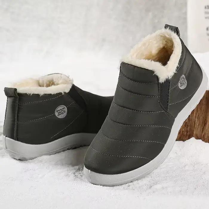 Hommes bottes garder au chaud chaussures d'hiver pour hommes bottines chaussures de fourrure Botas H