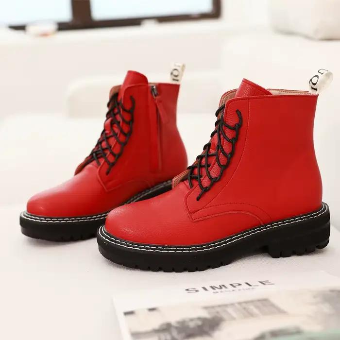 Bottines pour femmes DIMANYU, nouvelle collection 2026, en cuir véritable, hiver, épaisses, avec fou