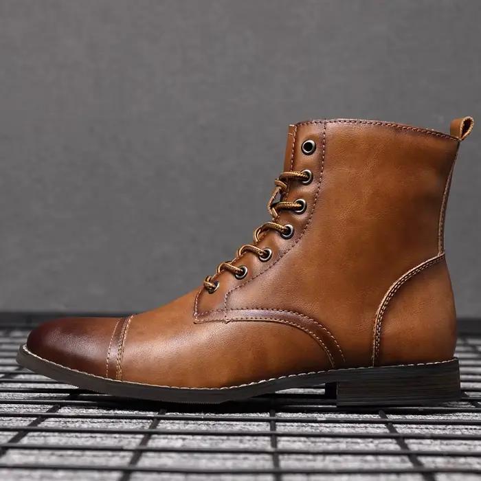 Hommes mode bottes nouveauté Britsh Vintage bottes en cuir chaussures hommes bottes automne hiver De