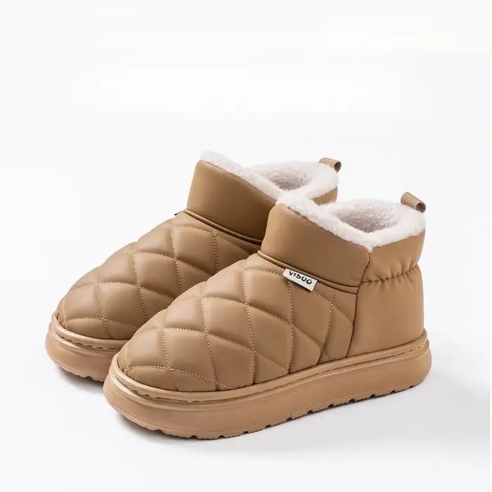 Bottes de neige imperméables et antidérapantes pour femmes, semelle de Traction d'extérieur avec dou