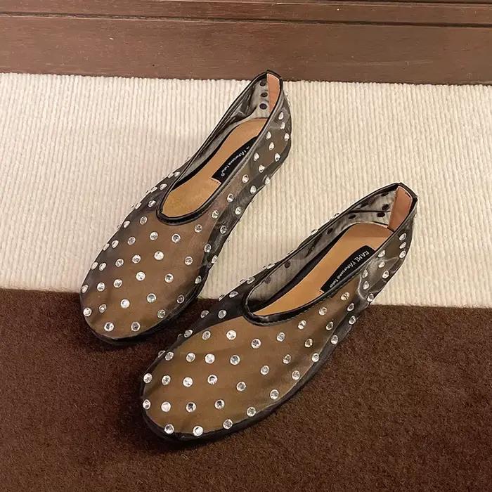 Filet de poisson respirant femmes Mary Jane chaussures printemps automne confort dames décontracté s
