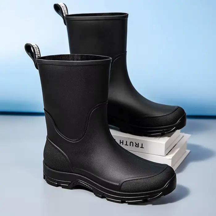 Bottes de pluie antidérapantes pour hommes, chaussures de pêche aux gencives, chaussures d'eau à Tub