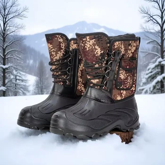 Bottes de neige imperméables pour hommes, pour le travail en extérieur, la pêche, l'équitation, bott
