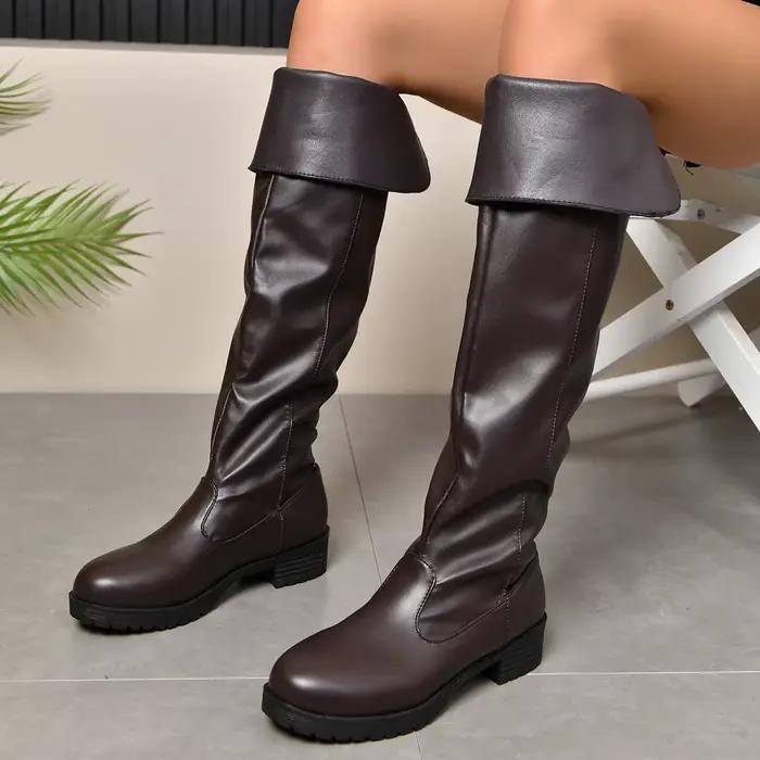 Cuissardes à plateforme pour femmes, bottes au-dessus du genou, chaussures légères, mince, fête, ext