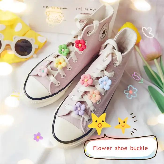1 PC lacets pour chaussures décorations lacet fleurs boucle pince Tennis basket baskets accessoires 