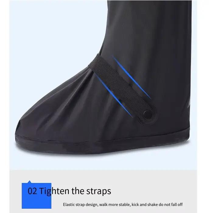 Couvre-chaussures imperméables pour bottes de pluie, antidérapants, couvre-chaussures hautes, anti-p