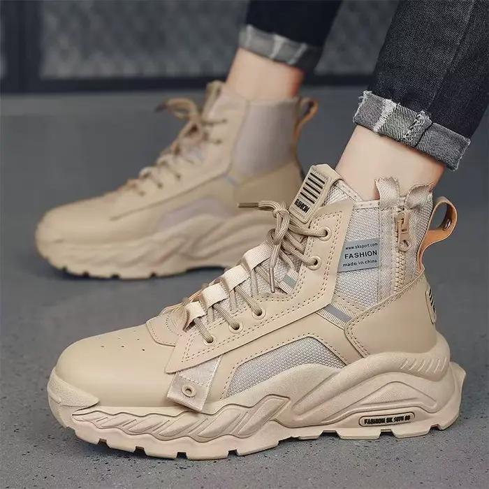 Bottes hautes pour hommes automne 2026 – Confortables, imperméables, antidérapantes, pour l'extérieu