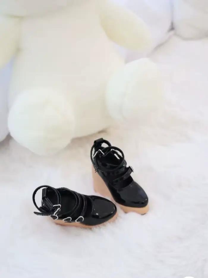 Chaussures de poupée BJD pour poupée 1/3 1/4, noires, roses, bleues, blanches, à talons hauts, acces