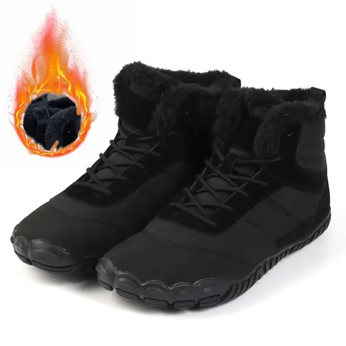 Bottes de neige imperméables pour hommes et femmes, chaussures pieds nus, coordonnantes, bottes de r
