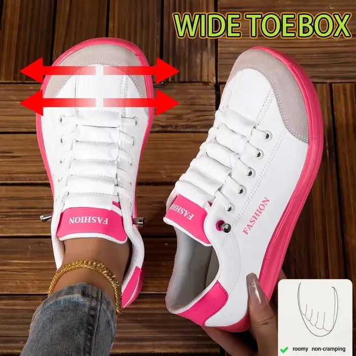 Chaussures minimalistes pour femmes, à bout large, pieds nus, zéro drop, décontractées, en cuir synt