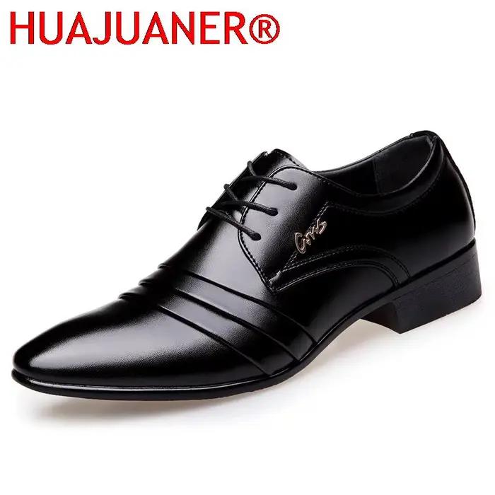 Chaussures en cuir PU pour hommes, nouvelle mode, robe d'affaires de mariage, boîtes de nuit, Oxford