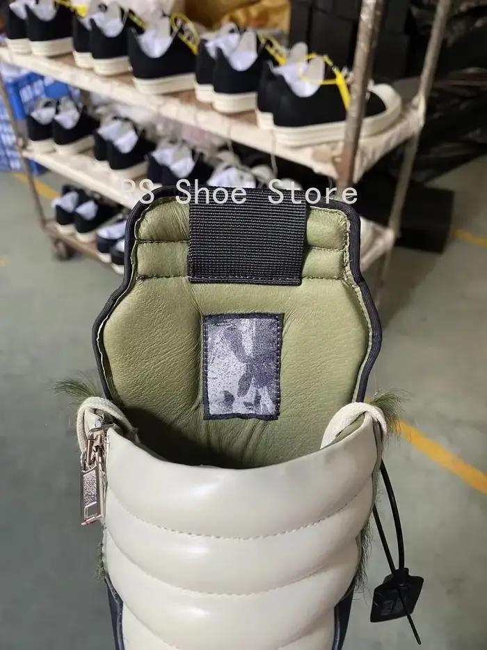 Ro hommes bottine armée vert crin bottes femmes Sneaker crin haut chaussure chaussures décontractées