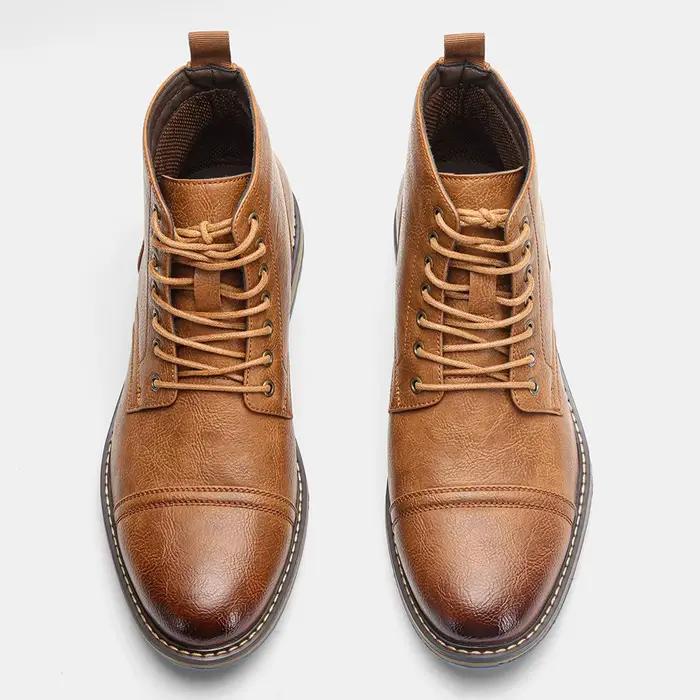Bottes pour hommes 2026, bottes à la cheville décontractées, confortables et tendance