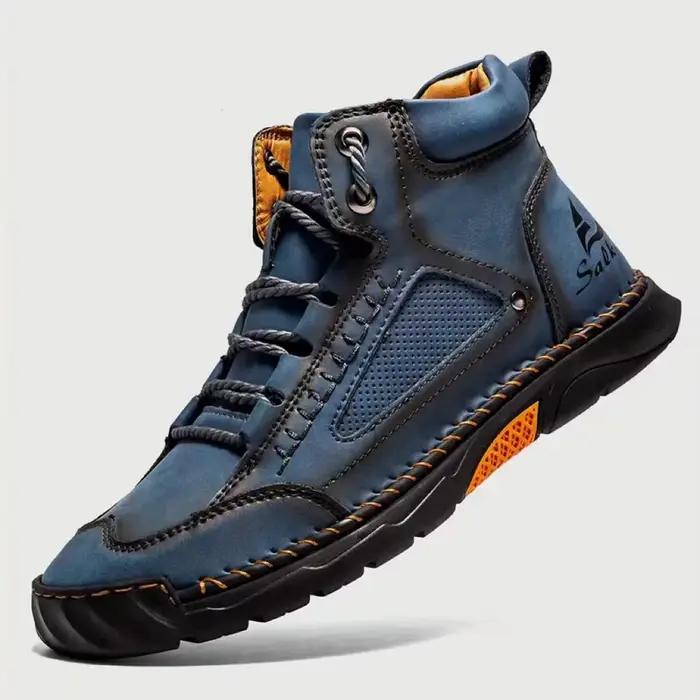 Bottes vintage faites à la main de grande taille pour hommes, chaussures montantes décontractées à l