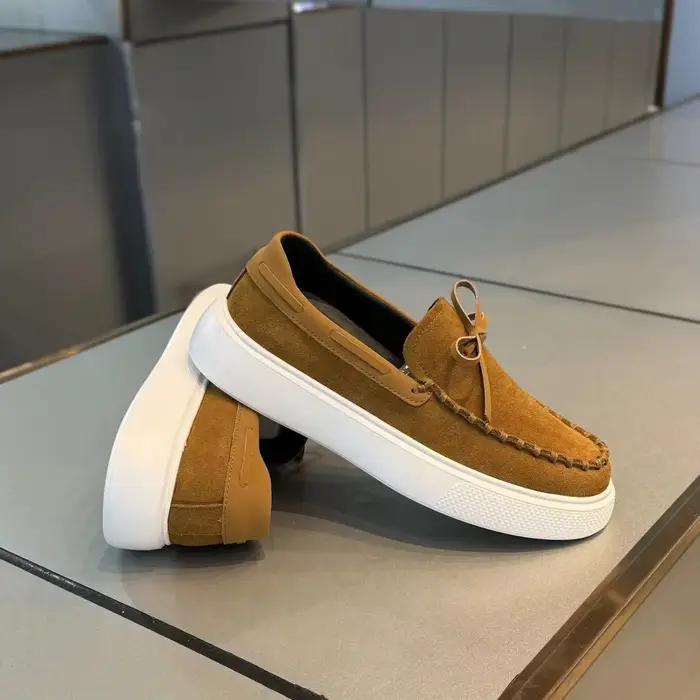 Hommes mocassins chaussures en cuir décontractées pour hommes sans lacet mocassins respirant mâle ch