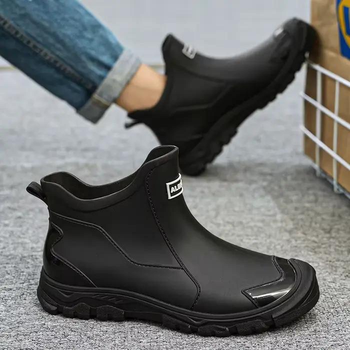 Bottes de pluie pour hommes, imperméables, antidérapantes, résistantes à l'usure, chaussures de cuis
